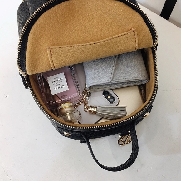 🔥RESTOCKED🔥Mini Leather Backpack Chain Purse - Picture 2 of 6